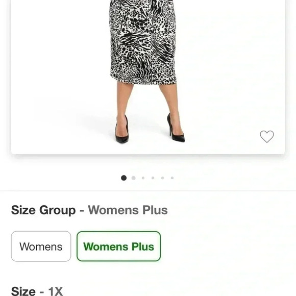 NWT Sergio Hudson Animal Print Dress 1X - Picture 6 of 6